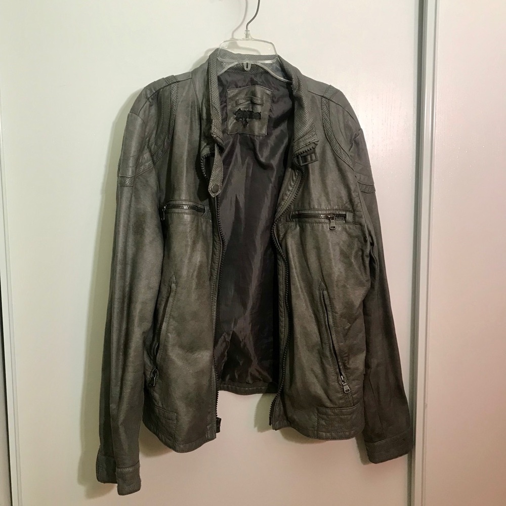 Calvin Klein cool color grey small bomber jacket